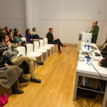 O audiovisual e os museos con Jorge Coira. Fotos: Óscar Corral