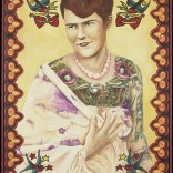 Betty Broadbent. Titine K-Leu (nacida en 1968). Serie «Homenaxe ás iconas da tatuaxe».Suíza, 1998. Pintura acrílica sobre lenzo. Musée du quai Branly - Jacques Chirac Betty Broadbent. Titine K-Leu (nacida en 1968). Serie «Homenaxe ás iconas da tatuaxe».Suíza, 1998. Pintura acrílica sobre lenzo. Musée du quai Branly - Jacques Chirac