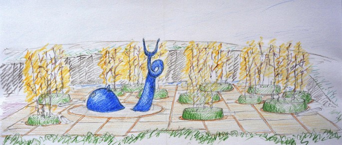 Xardín literario Xardín literario no Gaiás