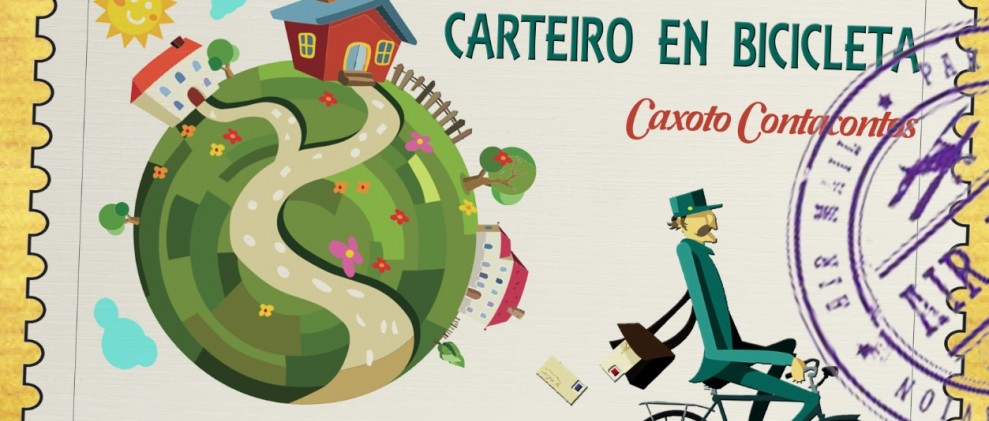 Carteiro en Bicicleta Caxoto Contacontos