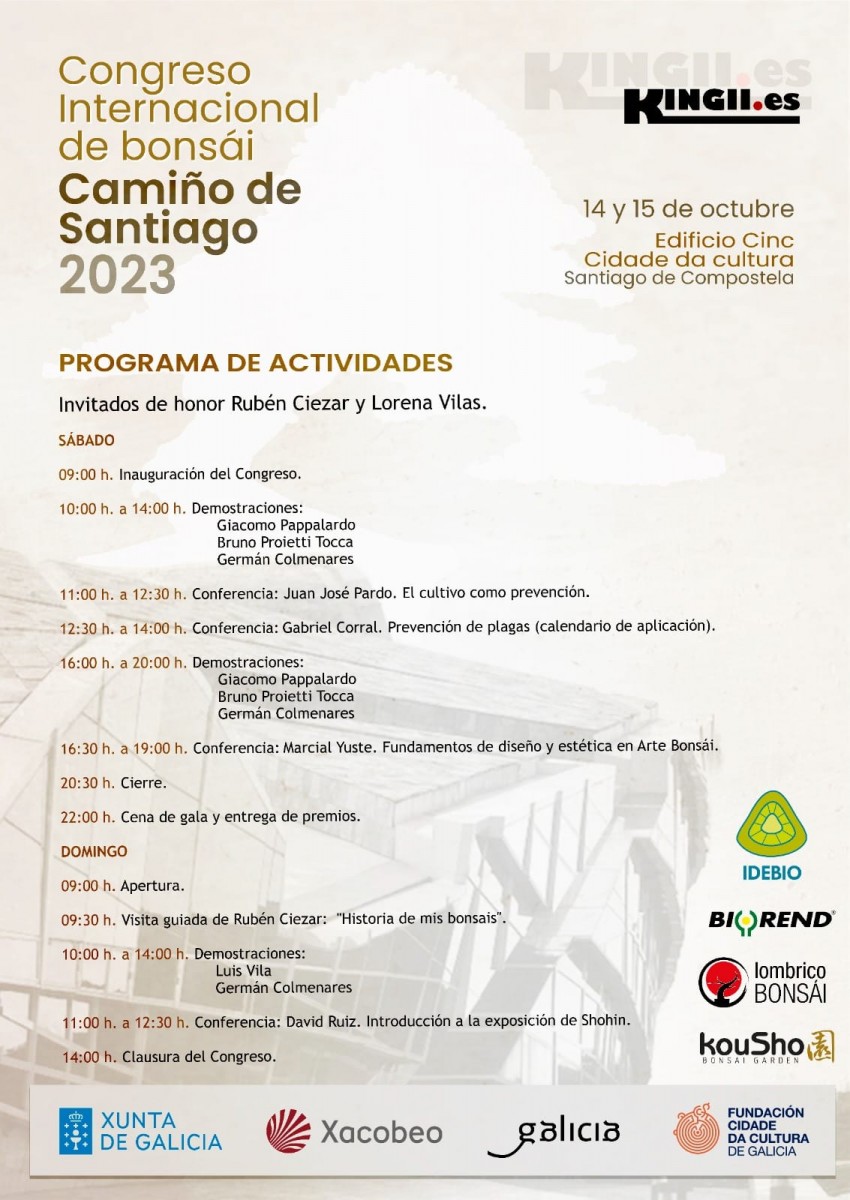 Programa Congreso do Bonsái